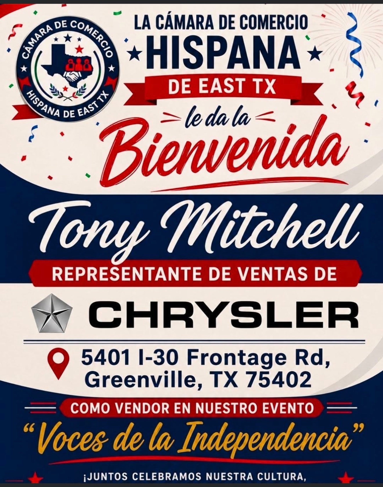 Tony Mitchell — Chrysler Greenville